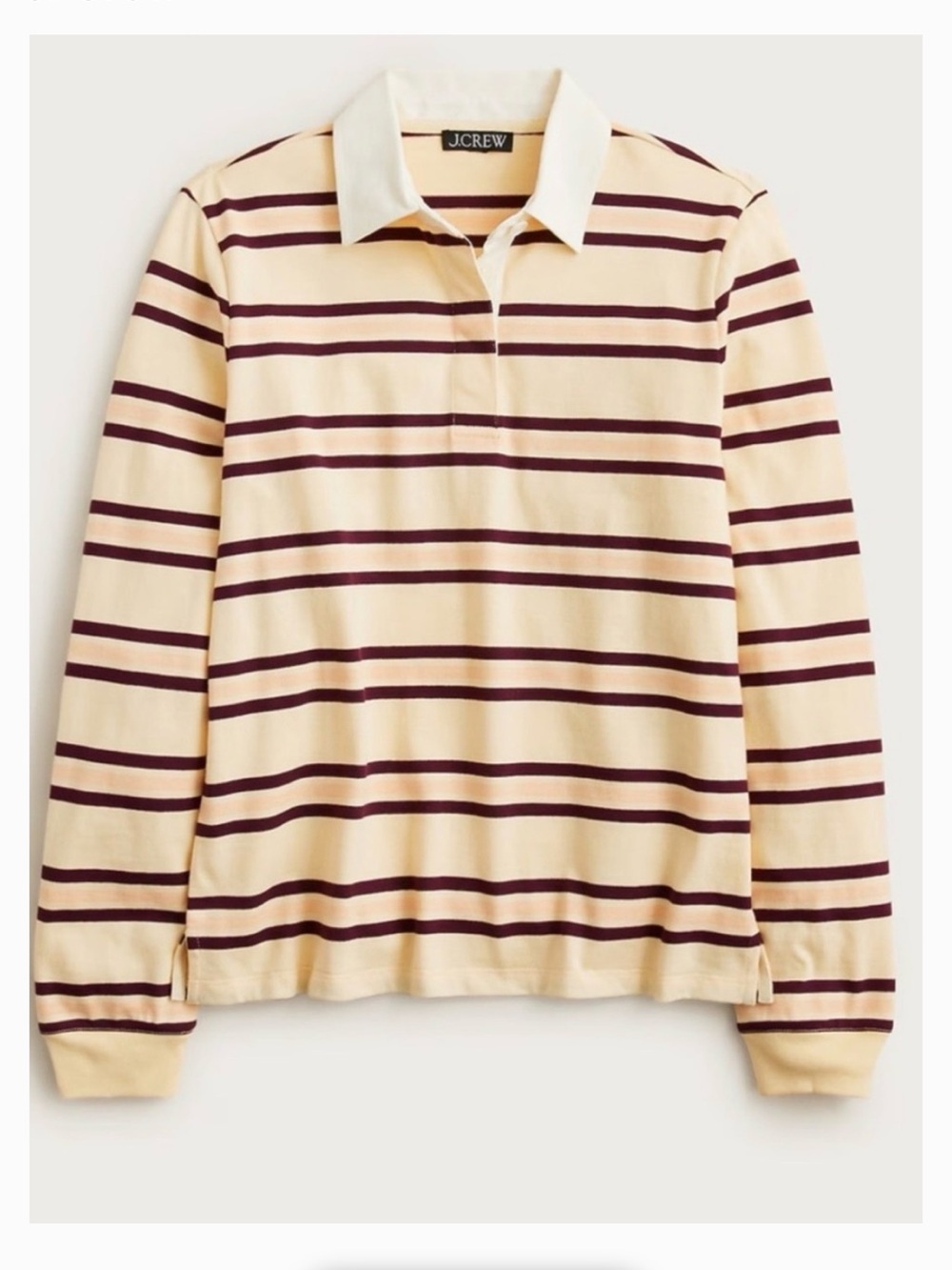 J Crew Premium Cotton Striped Rugby Shirt size large